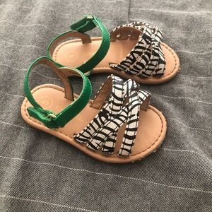 Genuine kids Zebra sandals